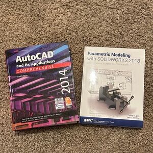 AutoCAD and SolidWorks Books Set